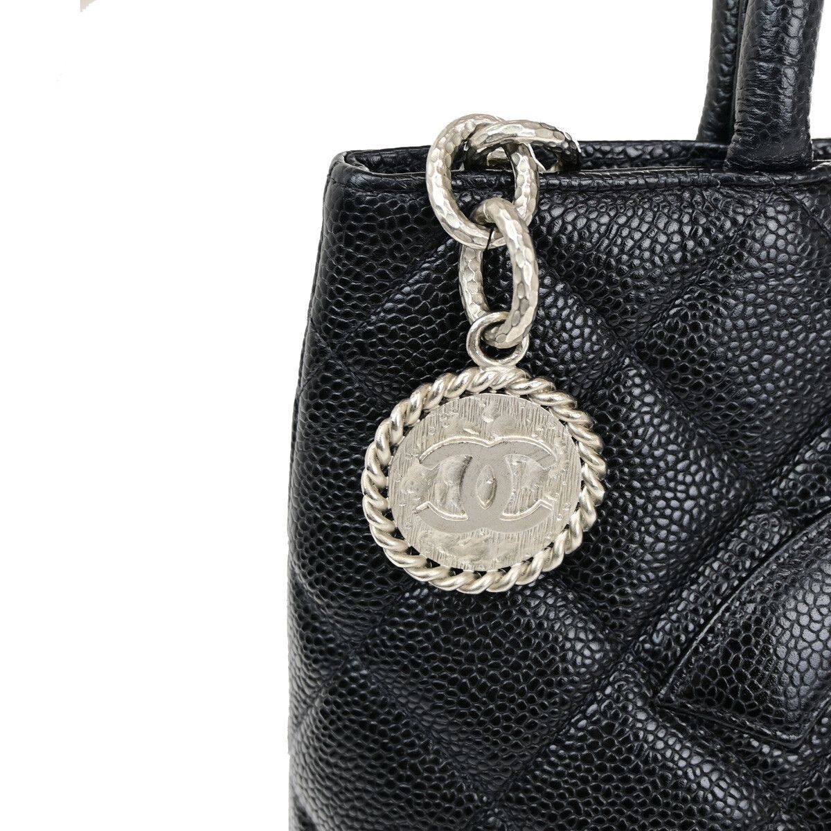 Chanel Chanel Medallion Tote Quilted Caviar Size ONE SIZE - 11 Thumbnail