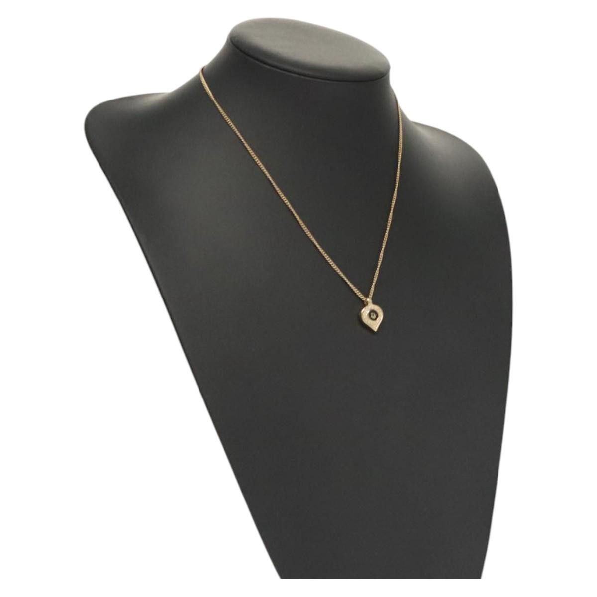 Dior Christian Dior Logo Heart Pendant Necklace Metal Size ONE SIZE - 8 Thumbnail