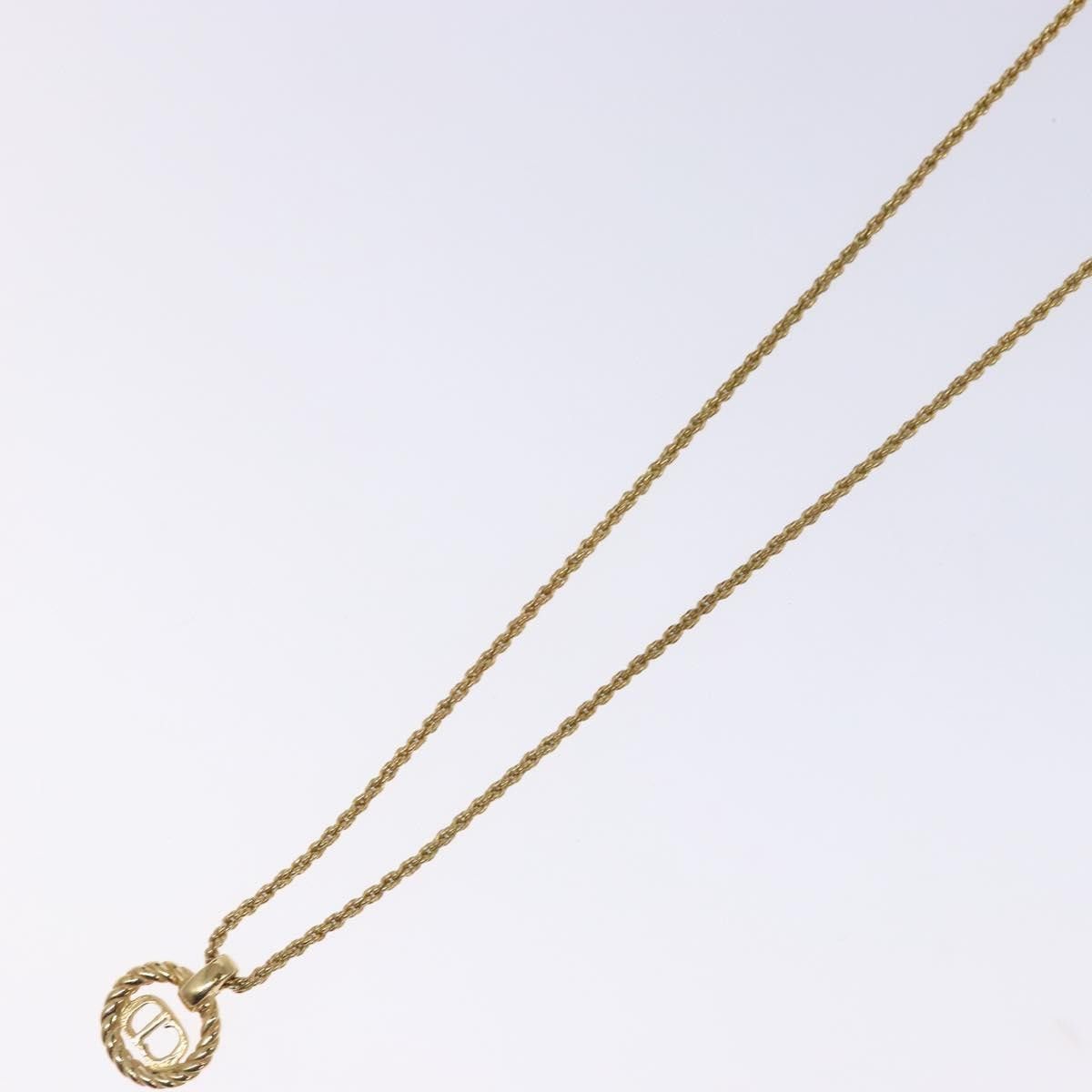 Dior Christian Dior CD Round Pendant Necklace Metal Size ONE SIZE - 10 Thumbnail