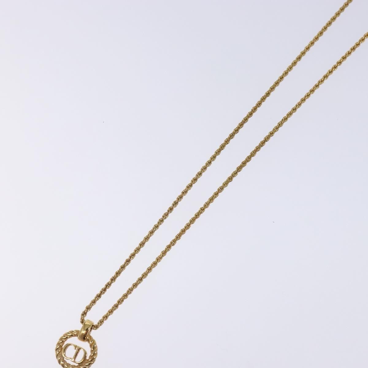 Dior Christian Dior CD Round Pendant Necklace Metal Size ONE SIZE - 9 Thumbnail