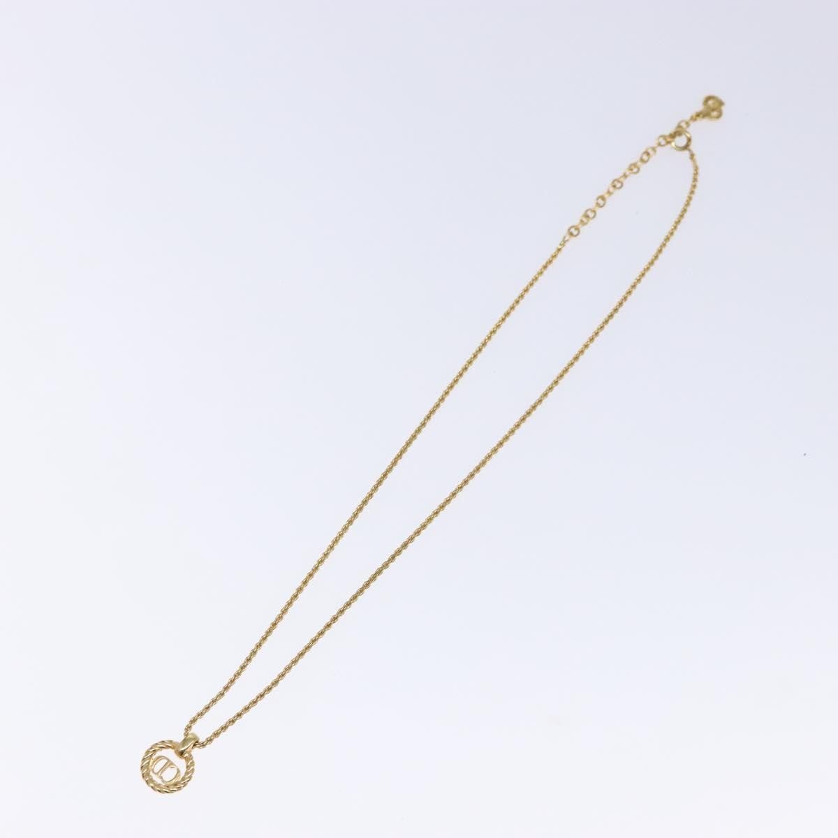 Dior Christian Dior CD Round Pendant Necklace Metal Size ONE SIZE - 2 Thumbnail