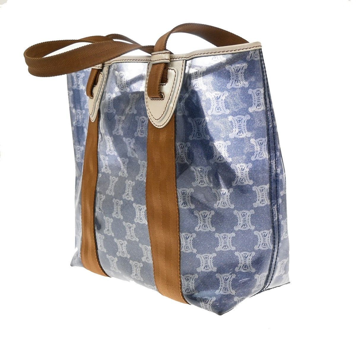 Celine Celine Vintage Macadam Handbag Canvas Size ONE SIZE - 3 Thumbnail