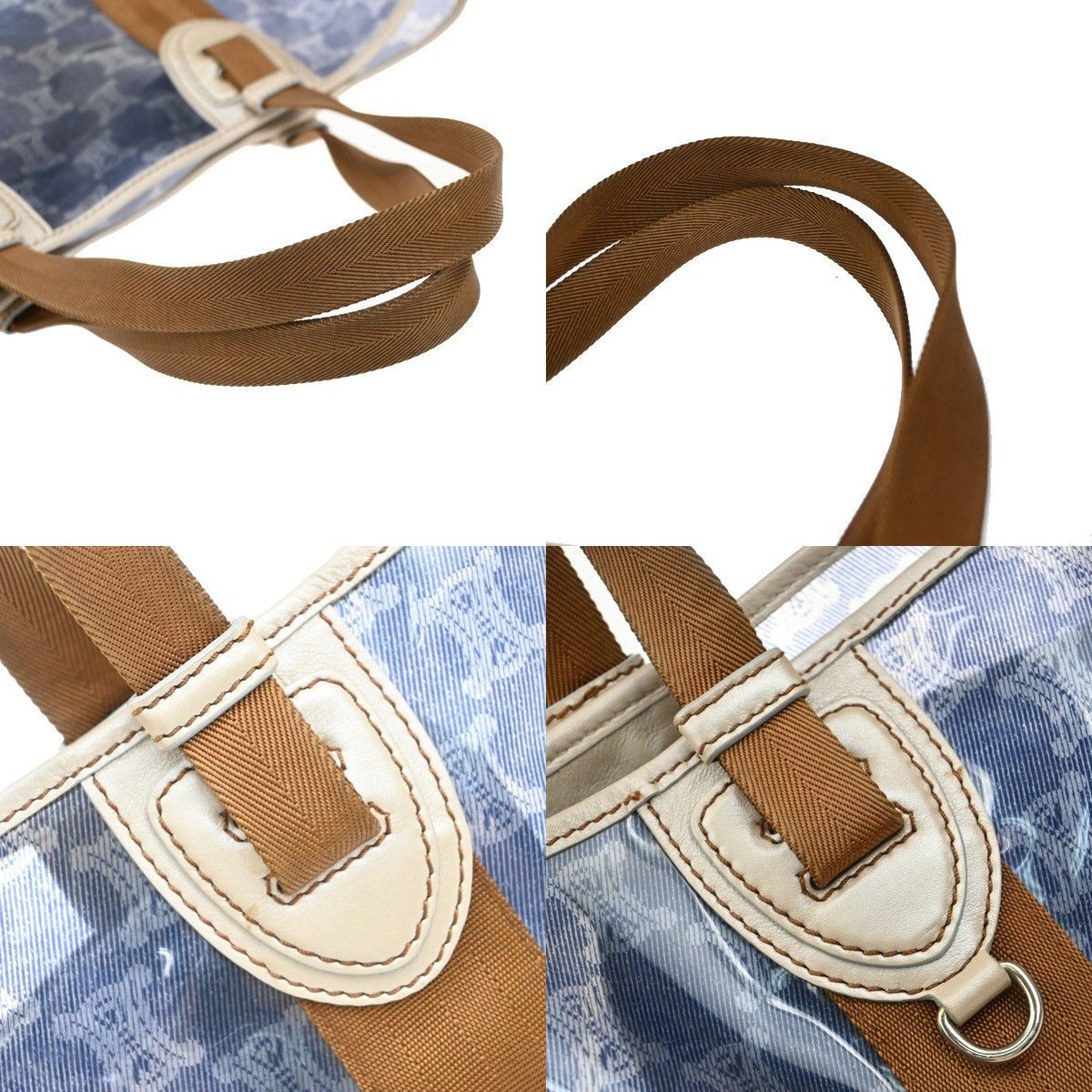 Celine Celine Vintage Macadam Handbag Canvas Size ONE SIZE - 8 Thumbnail