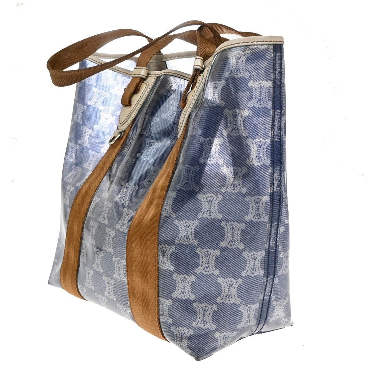 Celine Celine Vintage Macadam Handbag Canvas Size ONE SIZE - 4 Thumbnail