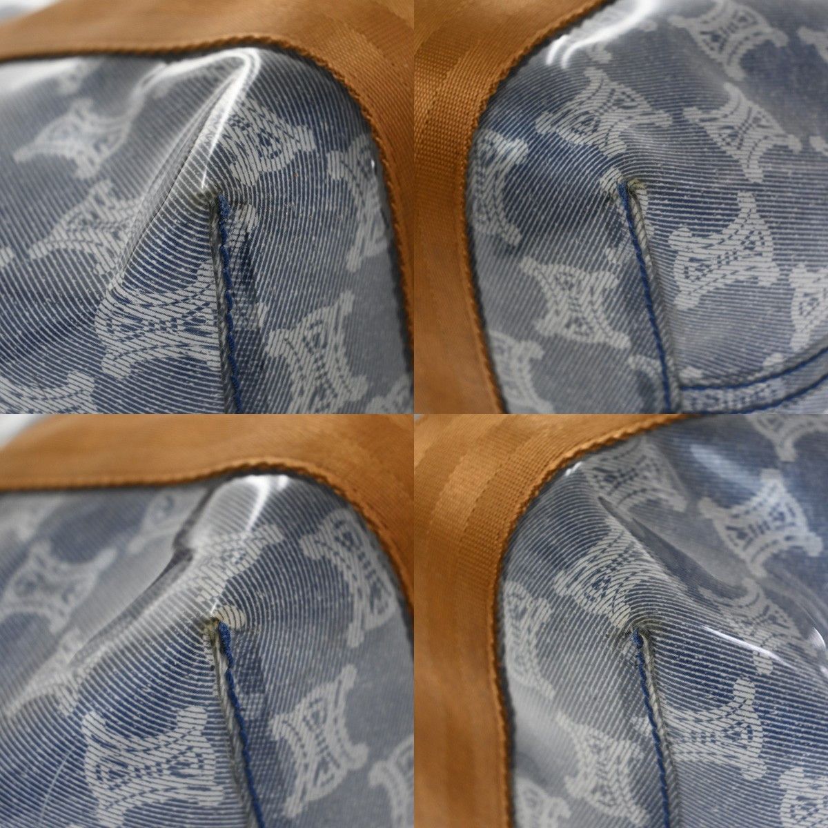 Celine Celine Vintage Macadam Handbag Canvas Size ONE SIZE - 9 Thumbnail