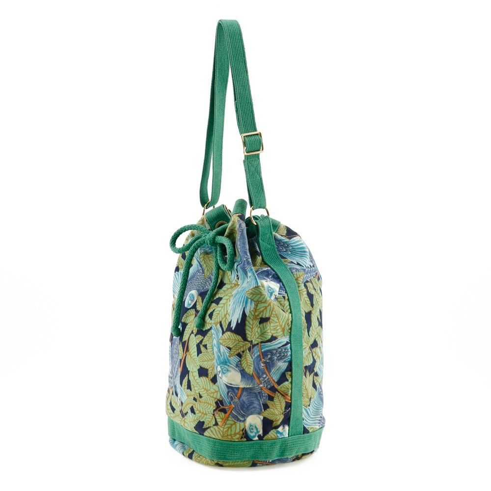 Hermes Hermes Vintage Drawstring Bucket Shoulder Bag Printed Canvas Size ONE SIZE - 5 Thumbnail