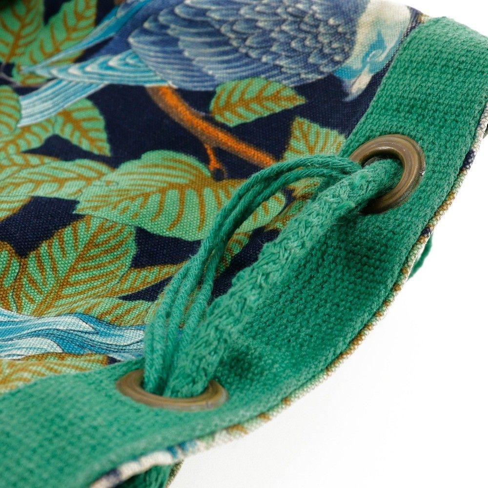 Hermes Hermes Vintage Drawstring Bucket Shoulder Bag Printed Canvas Size ONE SIZE - 12 Thumbnail