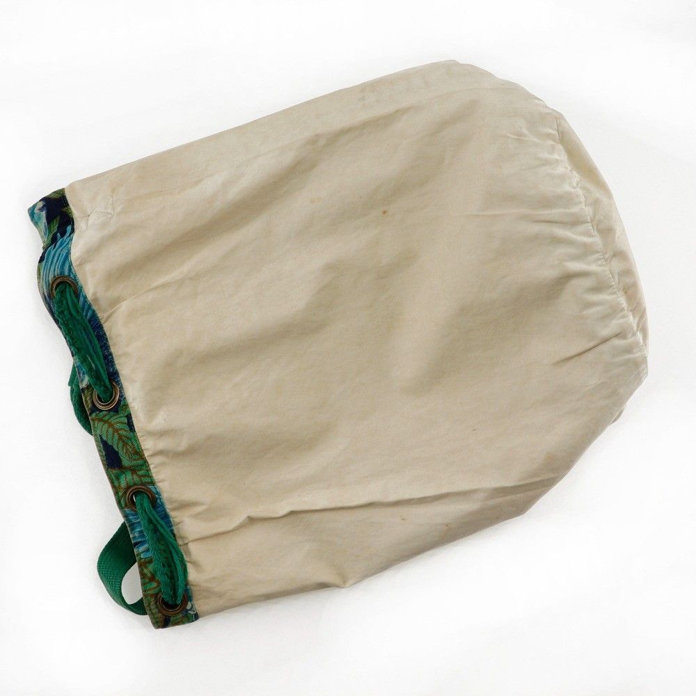 Hermes Hermes Vintage Drawstring Bucket Shoulder Bag Printed Canvas Size ONE SIZE - 9 Thumbnail