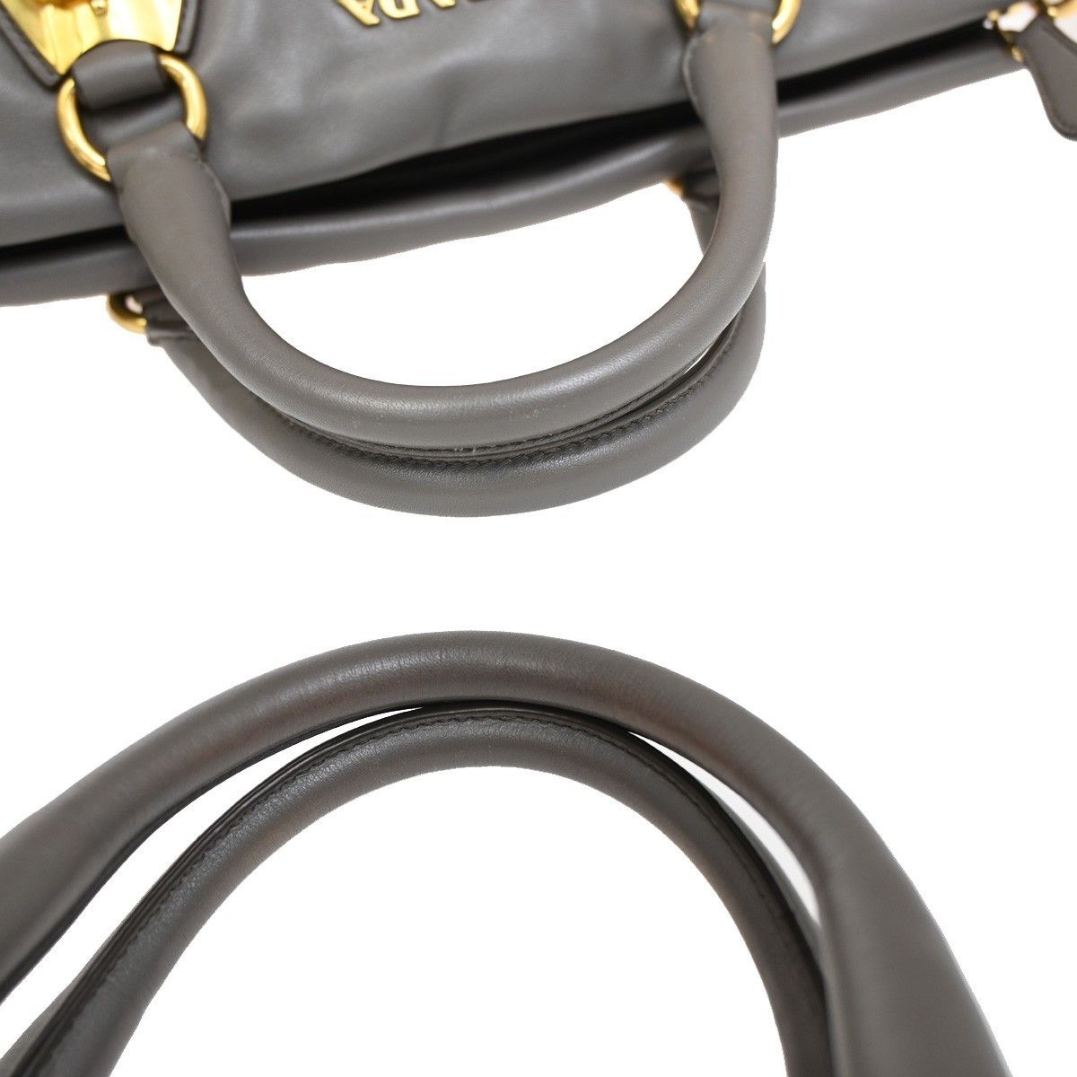 Prada Prada Convertible Belted Satchel Soft Calf Size ONE SIZE - 15 Thumbnail