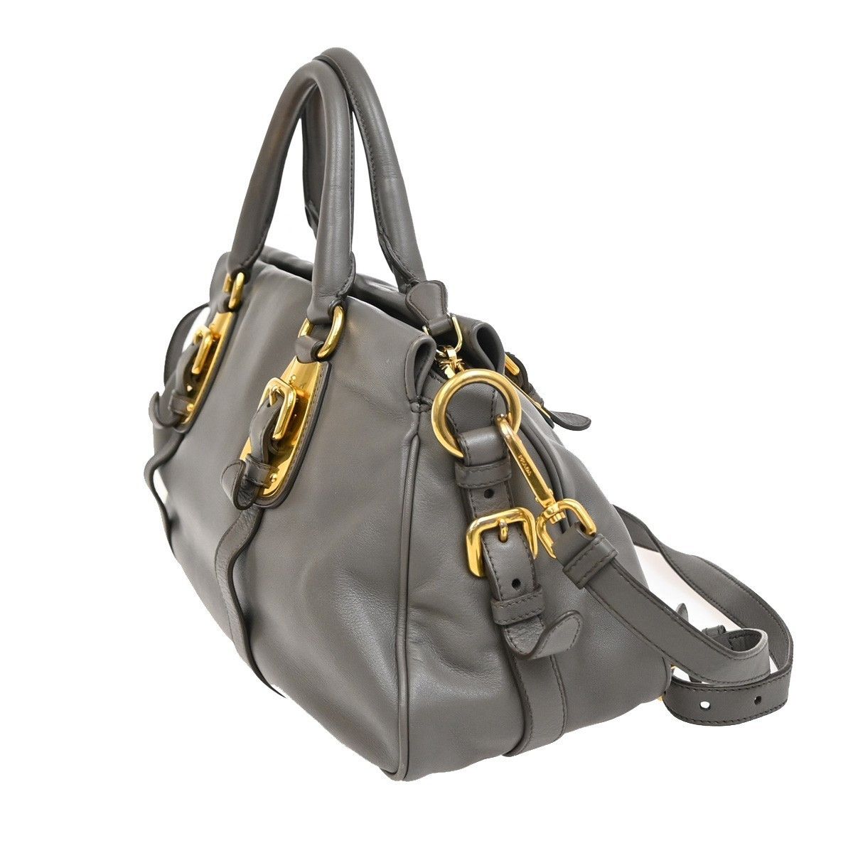 Prada Prada Convertible Belted Satchel Soft Calf Size ONE SIZE - 4 Thumbnail
