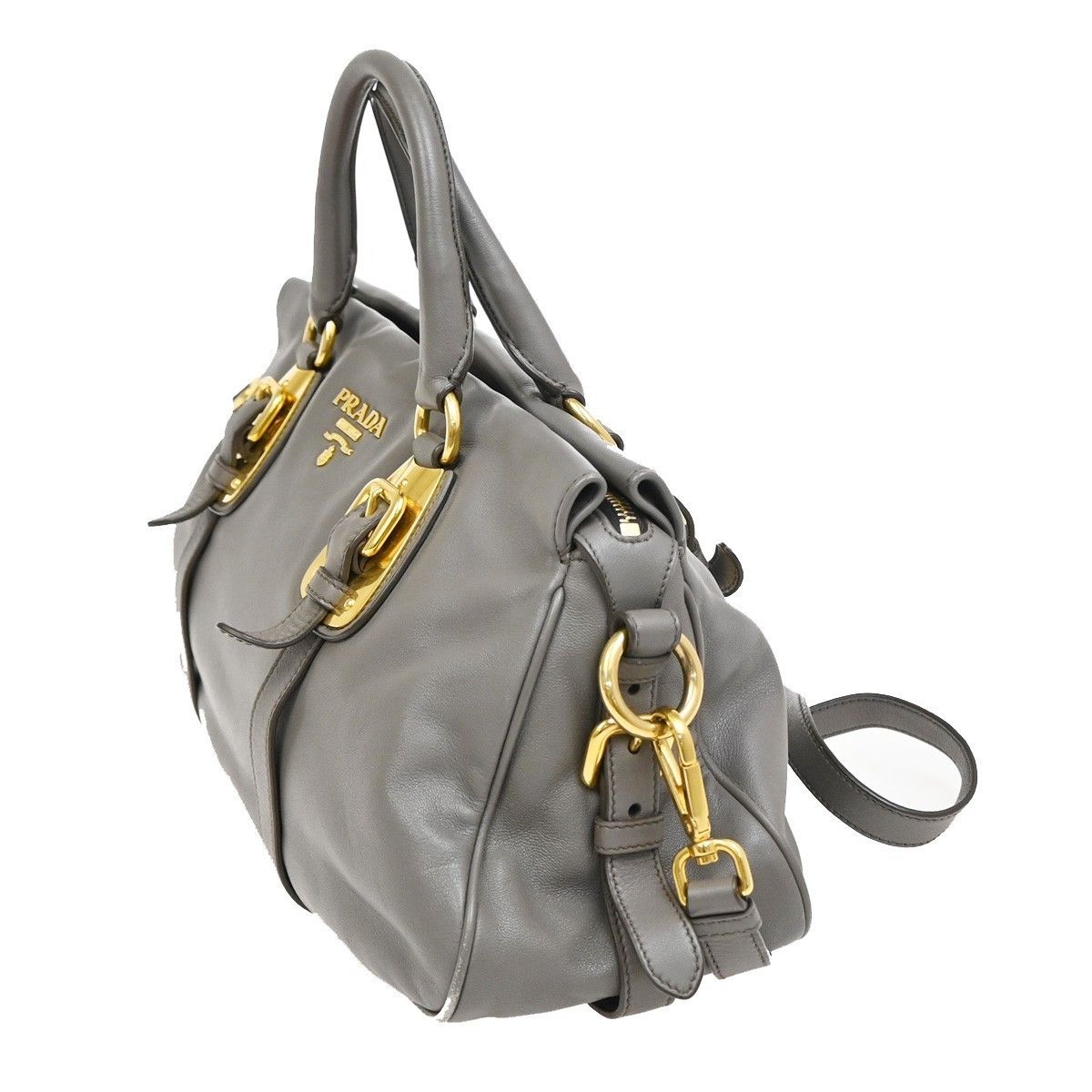Prada Prada Convertible Belted Satchel Soft Calf Size ONE SIZE - 3 Thumbnail