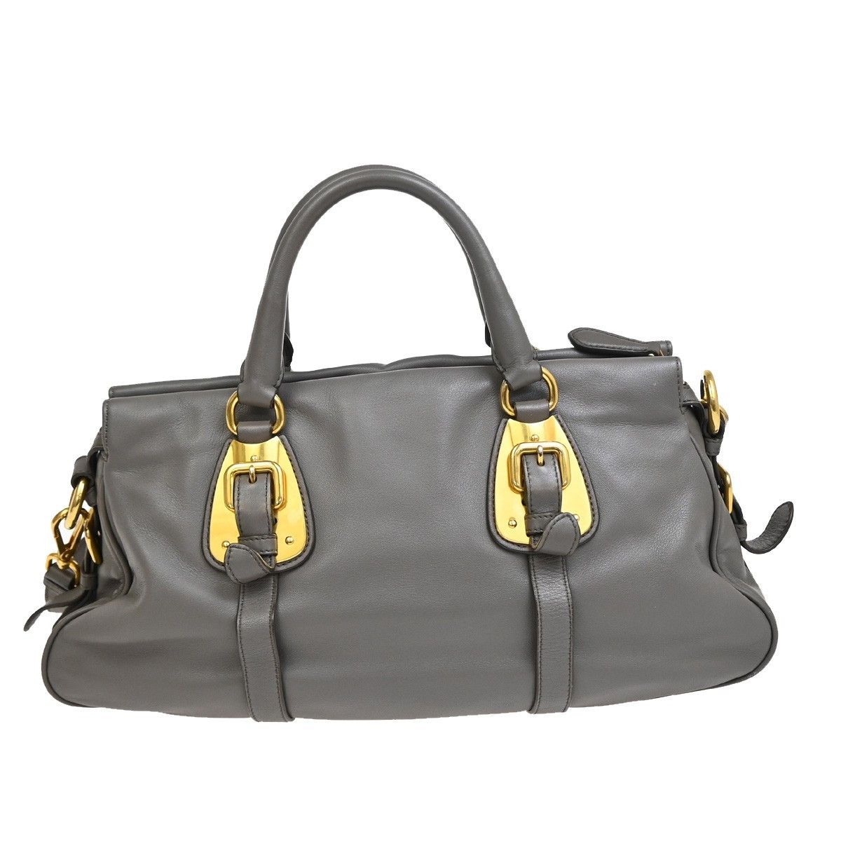 Prada Prada Convertible Belted Satchel Soft Calf Size ONE SIZE - 2 Thumbnail