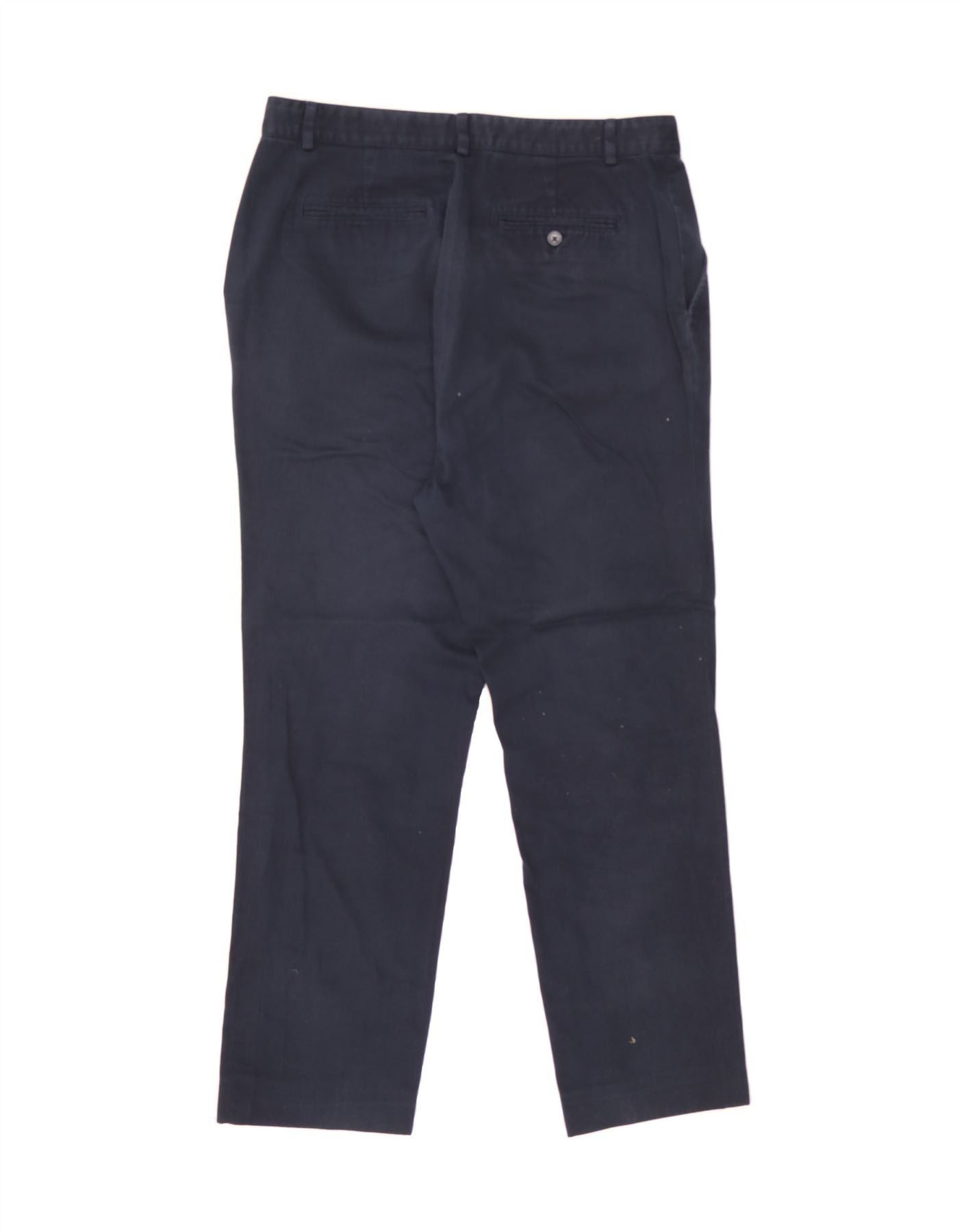 Ralph Lauren Womens Straight Chino Trousers US 12 Large W32 L27 Navy Blue Size 30" / US 8 / IT 44 - 2 Thumbnail