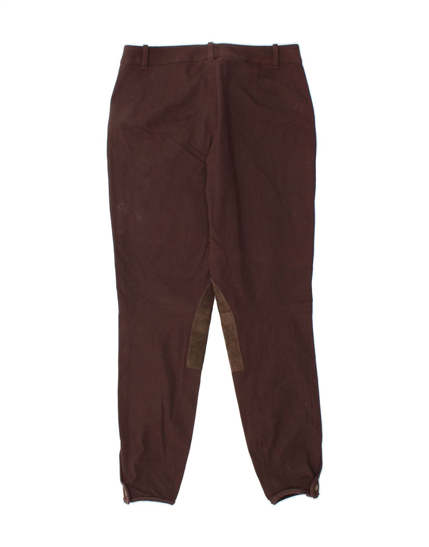 Ralph Lauren Womens Casual Trousers US 8 Medium W28 L27 Brown Colourblock Size 27" / US 4 / IT 40 - 2 Thumbnail