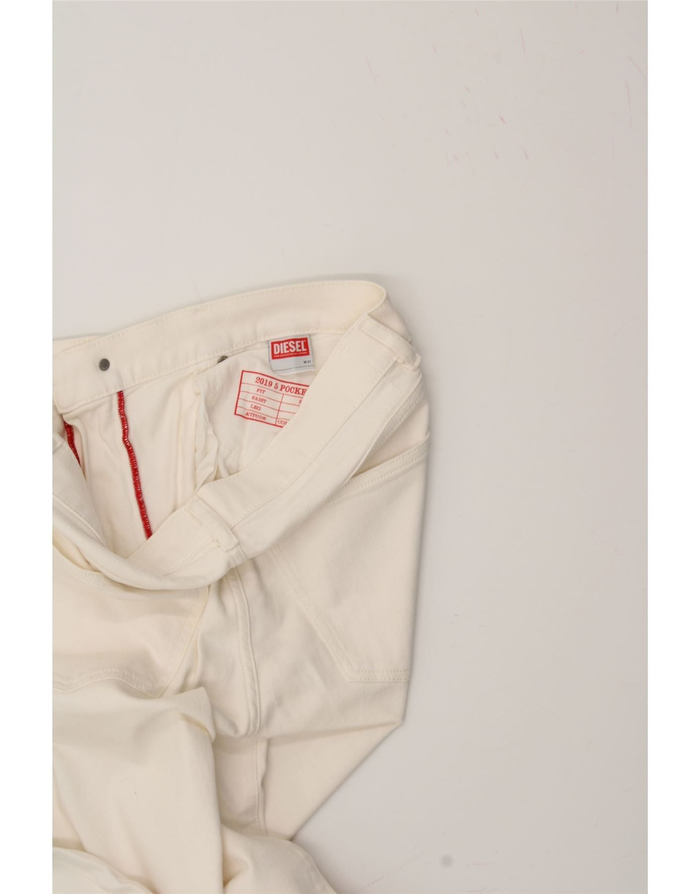 Diesel Womens Slim Jeans W31 L28 White Size 42" / US 20 - 4 Thumbnail