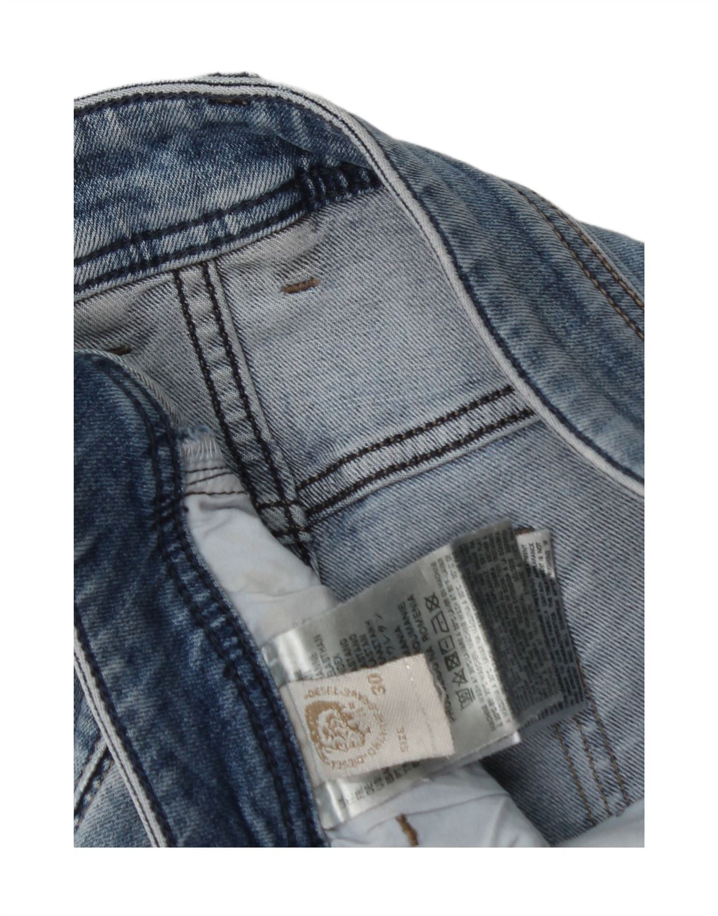 Diesel Womens Distressed Skinny Jeans W30 L33 Blue Cotton Size 42" / US 20 - 4 Thumbnail