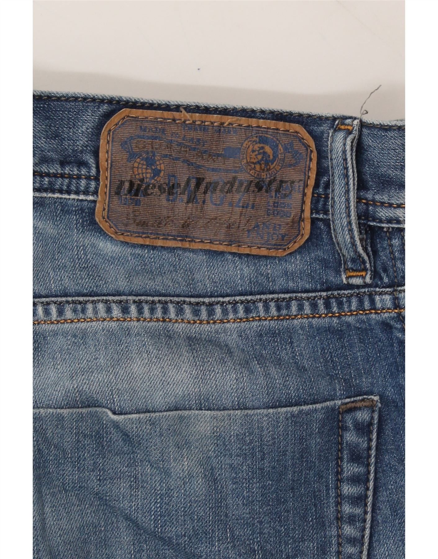 Diesel Womens Tepphar Carrot Slim Jeans W28 L32 Blue Cotton Size 42" / US 20 - 4 Thumbnail