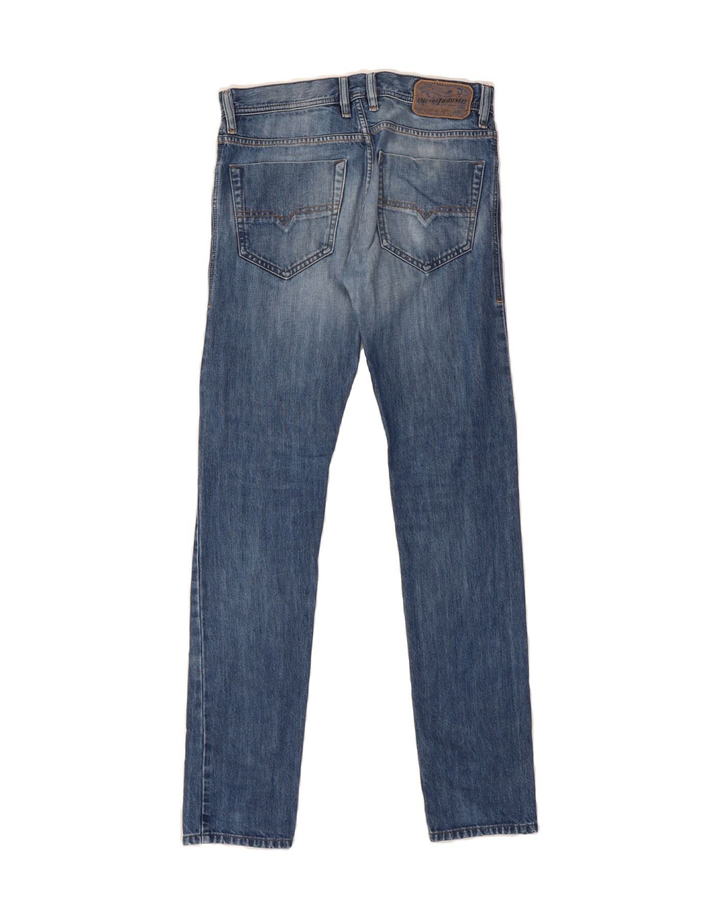 Diesel Womens Tepphar Carrot Slim Jeans W28 L32 Blue Cotton Size 42" / US 20 - 2 Thumbnail