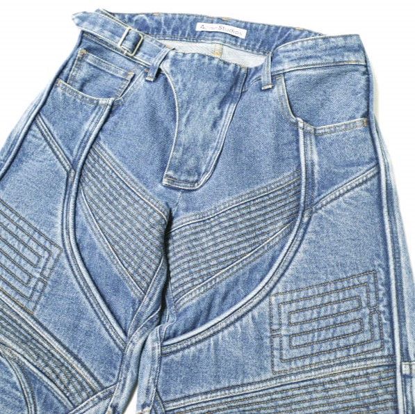 Acne Studios Acne Studios Acne Studios DENIM BIKER TROUSERS Denim Trousers Denim Jeans FN-MN-TROU000973 DUTY FREE for USA Size ONE SIZE - 5 Thumbnail