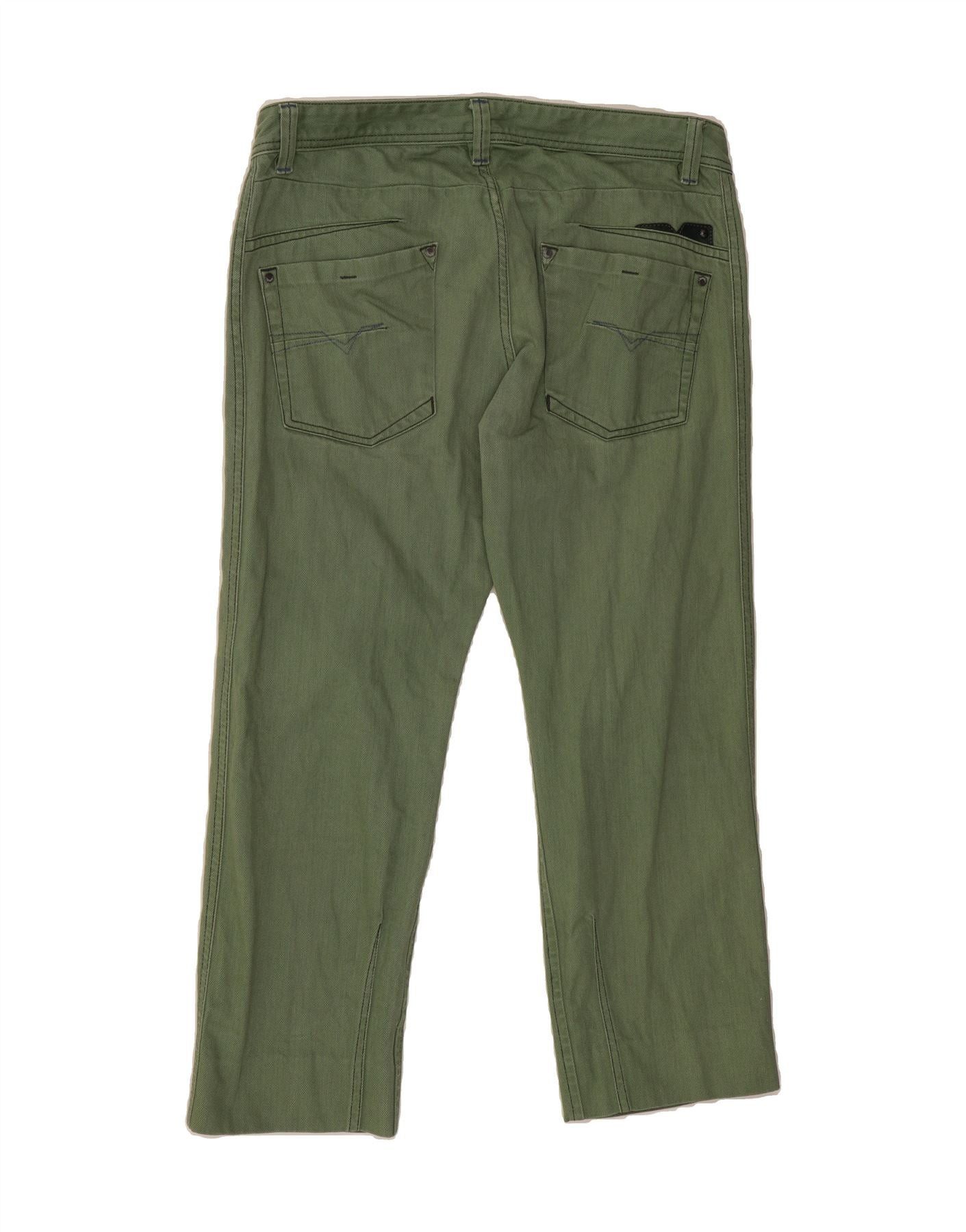 Diesel Womens Darron Regular Slim Tapered Jeans W34 L25 Green Size 24" / US 00 / IT 34 - 2 Thumbnail