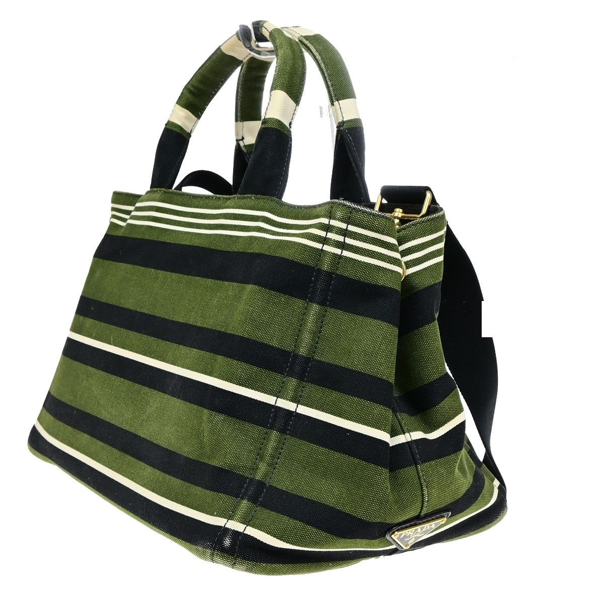 Prada Prada Canapa Righe Canvas Size ONE SIZE - 3 Thumbnail
