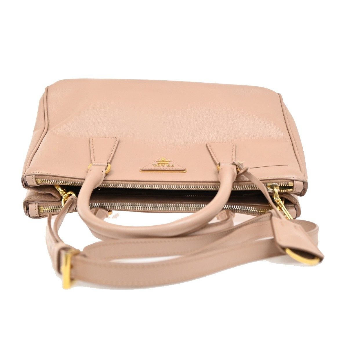 Prada Prada Double Zip Lux Tote Saffiano Leather Size ONE SIZE - 20 Thumbnail