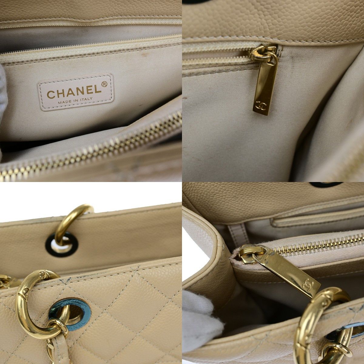 Chanel Chanel Grand Shopping Tote Quilted Caviar Size ONE SIZE - 10 Thumbnail