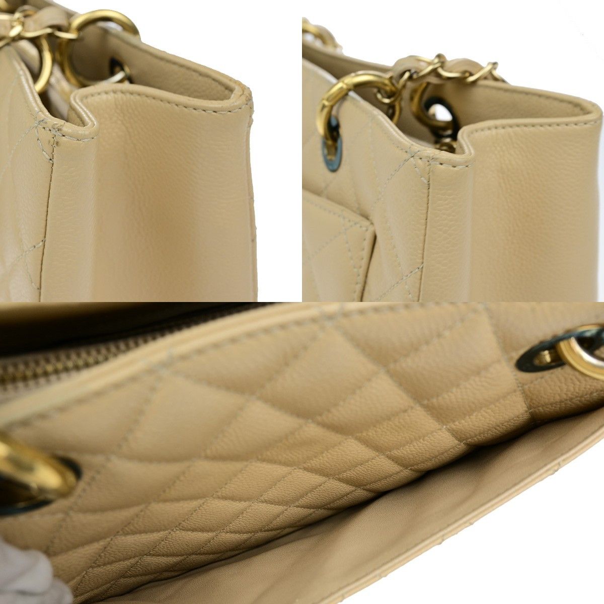 Chanel Chanel Grand Shopping Tote Quilted Caviar Size ONE SIZE - 14 Thumbnail