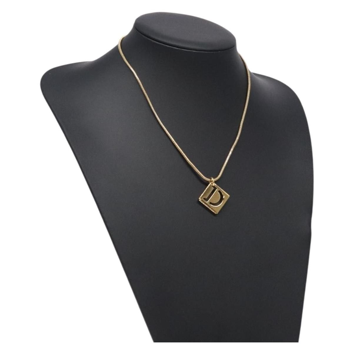 Dior Christian Dior D logo Pendant Necklace Metal Size ONE SIZE - 8 Thumbnail
