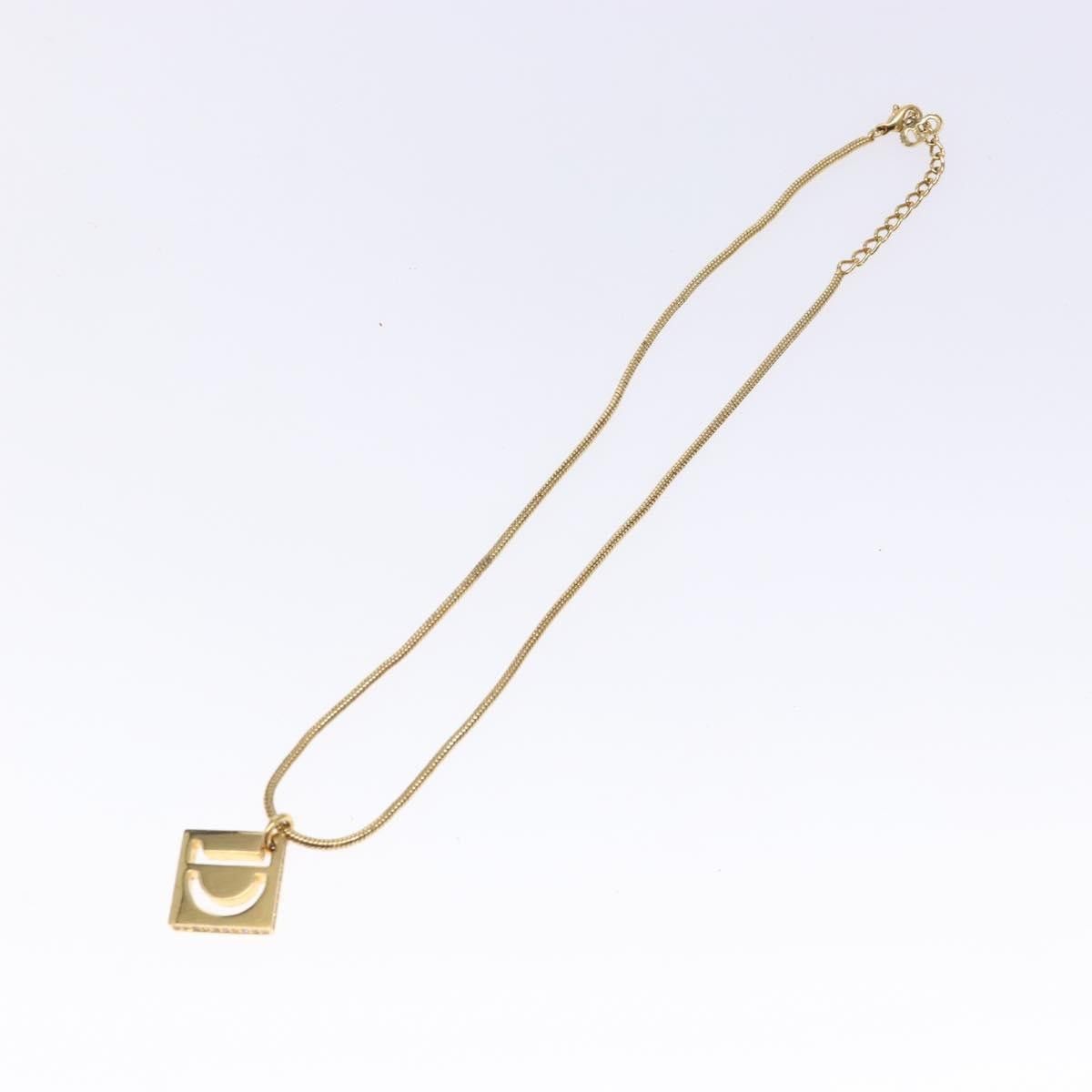 Dior Christian Dior D logo Pendant Necklace Metal Size ONE SIZE - 2 Thumbnail