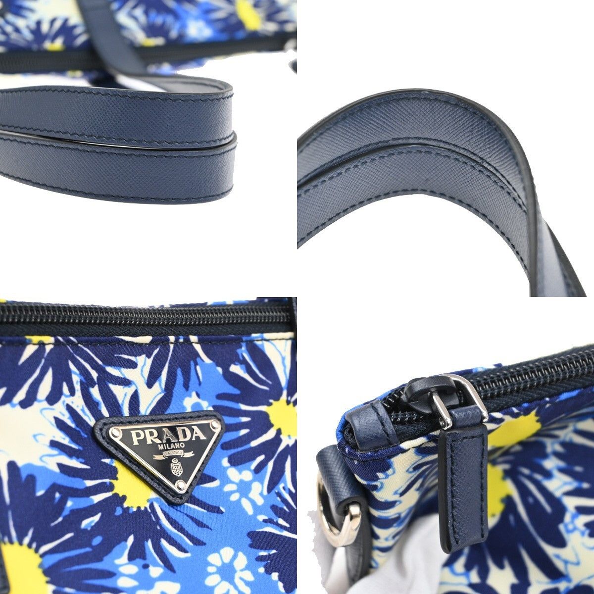 Prada Prada Convertible Tote Printed Tessuto with Saffiano Size ONE SIZE - 10 Thumbnail