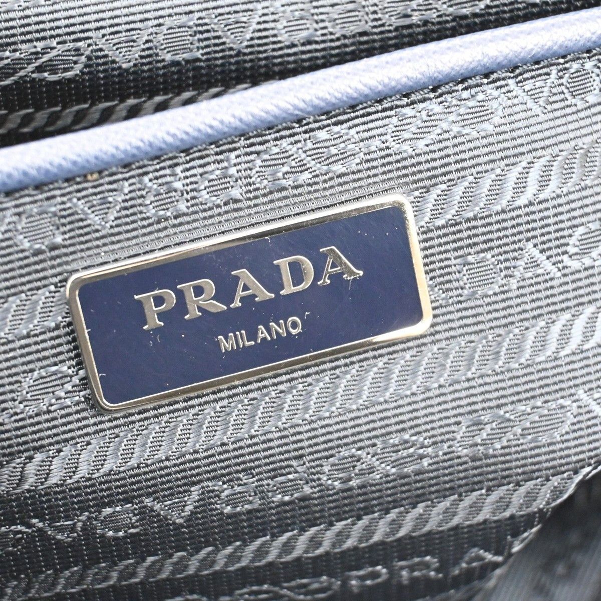 Prada Prada Convertible Tote Printed Tessuto with Saffiano Size ONE SIZE - 9 Thumbnail