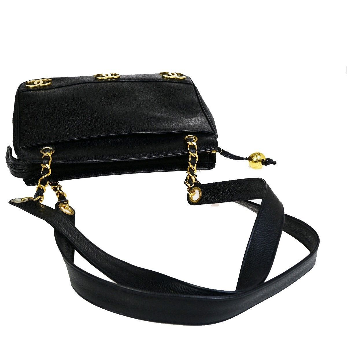 Chanel Chanel Triple CC Chain Shoulder Bag Caviar Leather Size ONE SIZE - 12 Thumbnail
