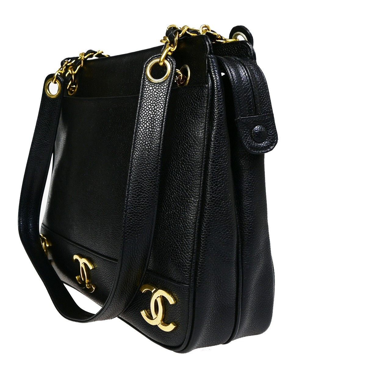 Chanel Chanel Triple CC Chain Shoulder Bag Caviar Leather Size ONE SIZE - 3 Thumbnail