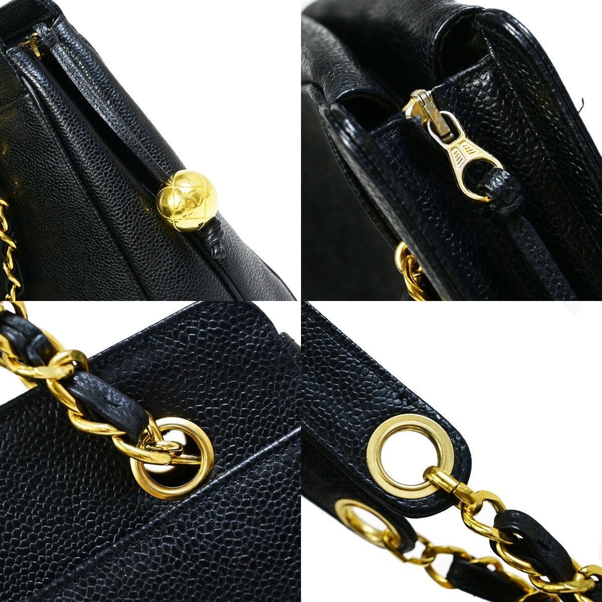 Chanel Chanel Triple CC Chain Shoulder Bag Caviar Leather Size ONE SIZE - 16 Thumbnail