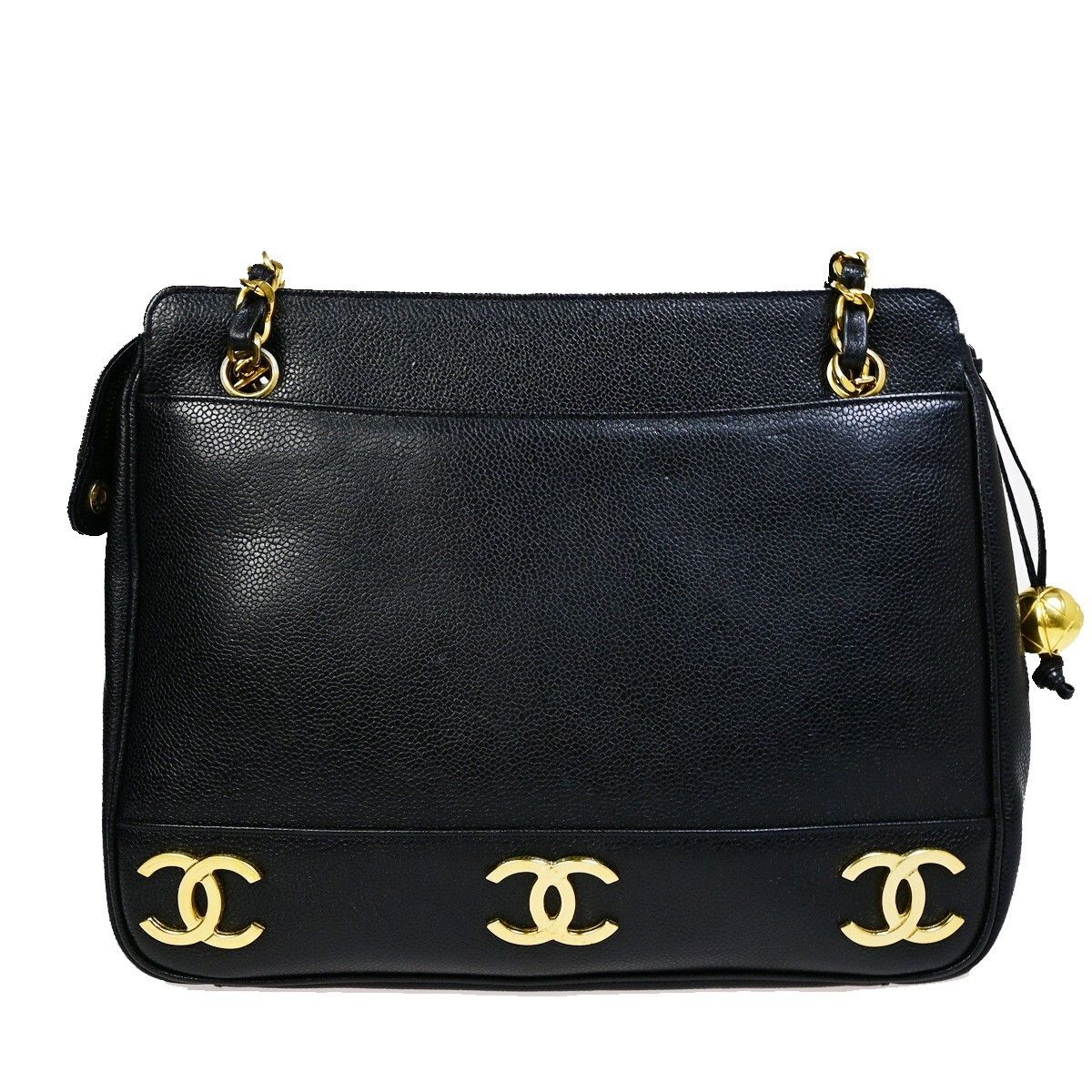Chanel Chanel Triple CC Chain Shoulder Bag Caviar Leather Size ONE SIZE - 2 Thumbnail