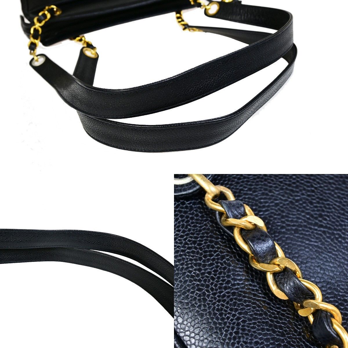 Chanel Chanel Triple CC Chain Shoulder Bag Caviar Leather Size ONE SIZE - 9 Thumbnail