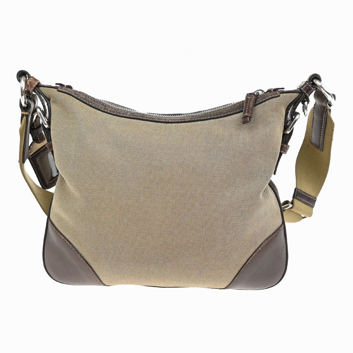 Prada Prada Logo Messenger Bag Canvas and leather Size ONE SIZE - 2 Thumbnail