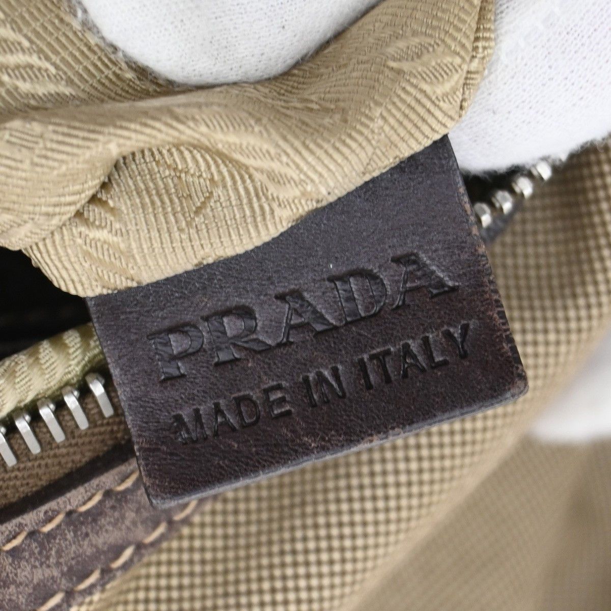 Prada Prada Logo Messenger Bag Canvas and leather Size ONE SIZE - 6 Thumbnail