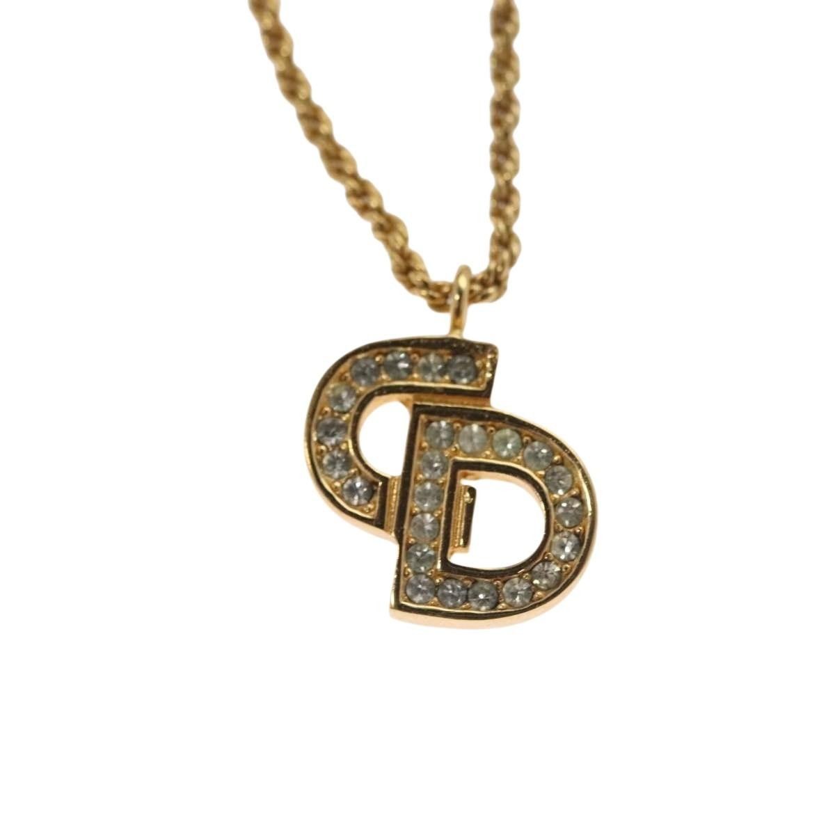 Dior Christian Dior CD Pendant Necklace Gold-plated Size ONE SIZE - 3 Thumbnail