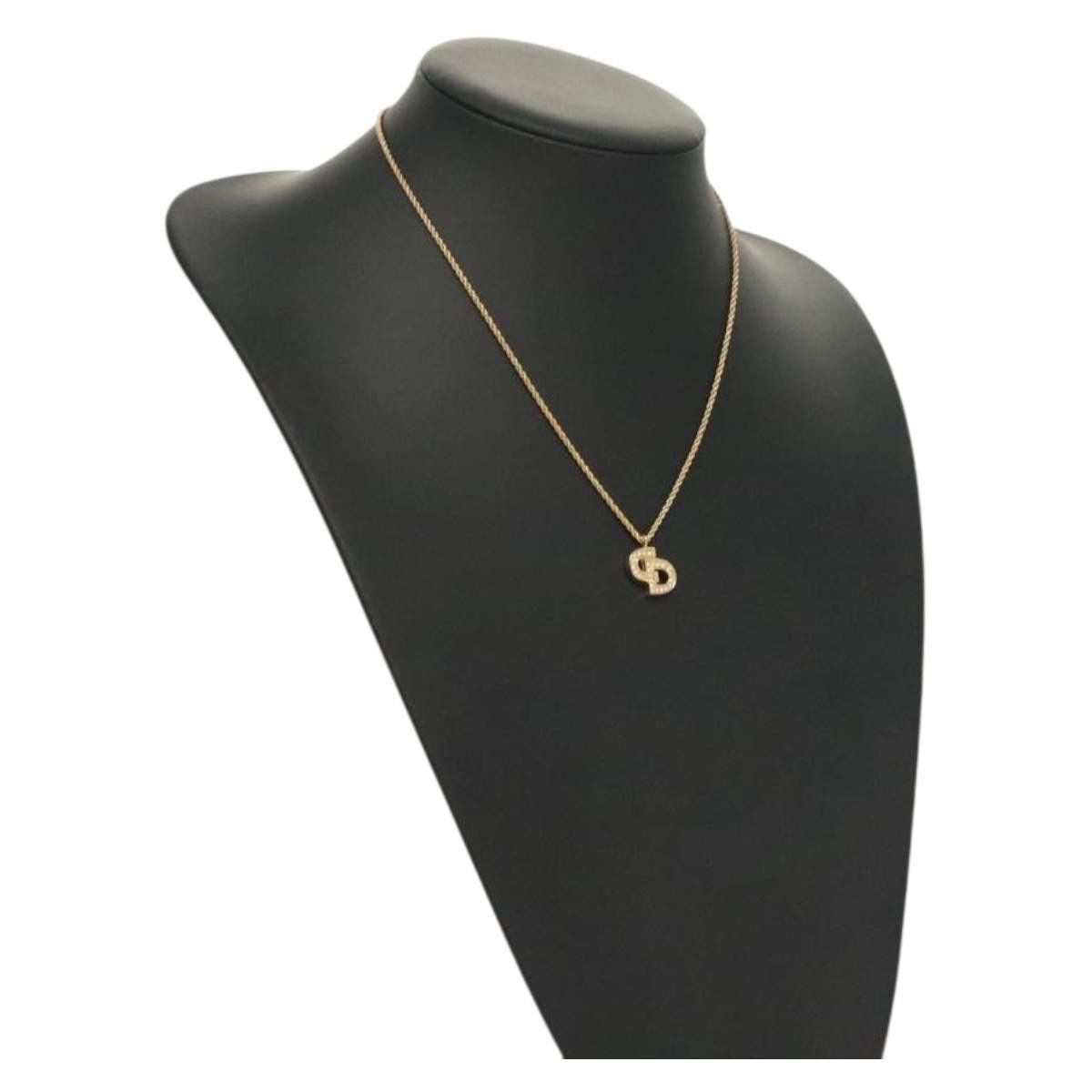 Dior Christian Dior CD Pendant Necklace Gold-plated Size ONE SIZE - 8 Thumbnail