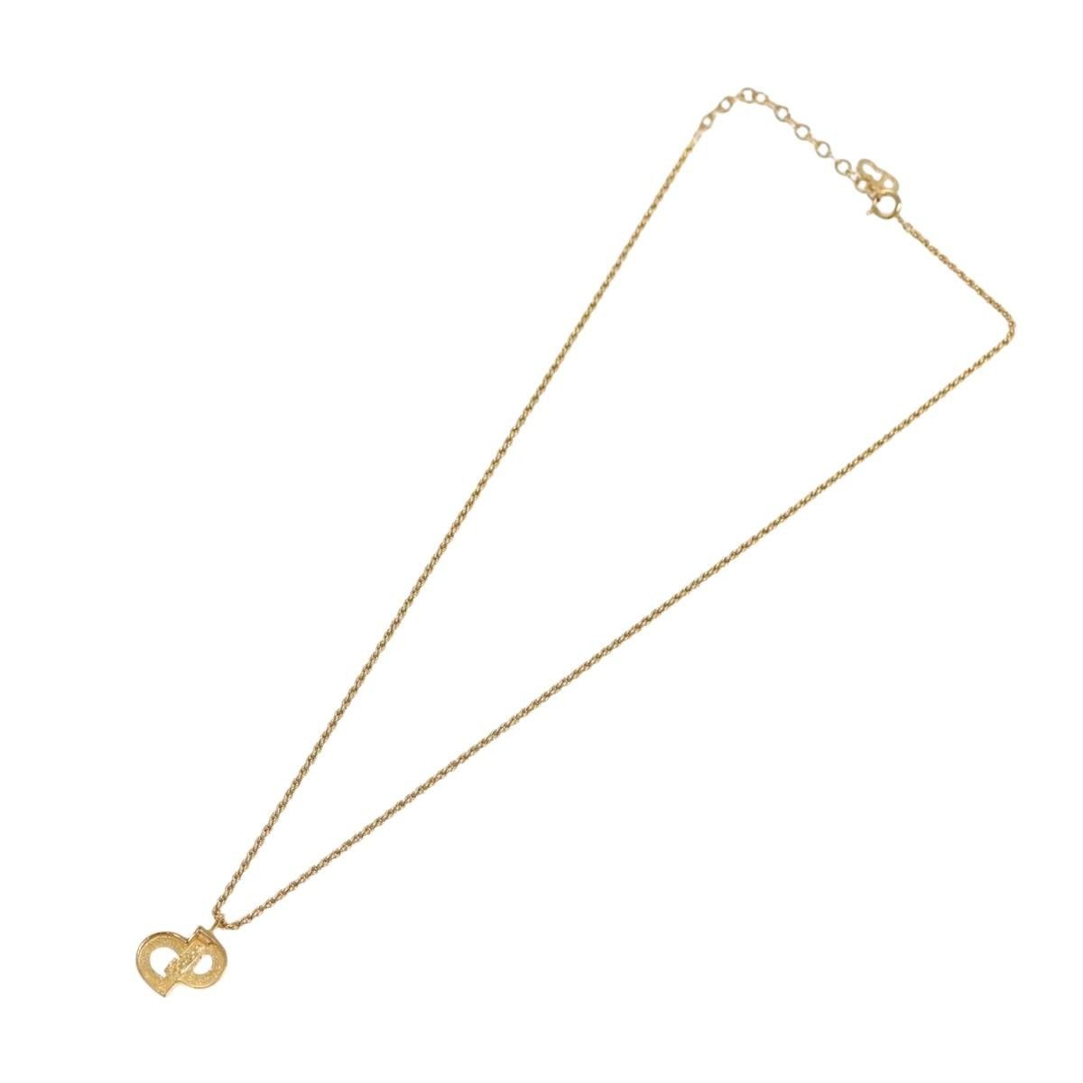 Dior Christian Dior CD Pendant Necklace Gold-plated Size ONE SIZE - 2 Thumbnail