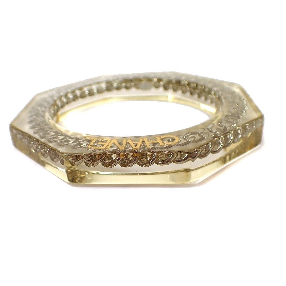 Chanel Chanel Vintage CC Chain Bangle Bracelet Metal Size ONE SIZE - 3 Thumbnail