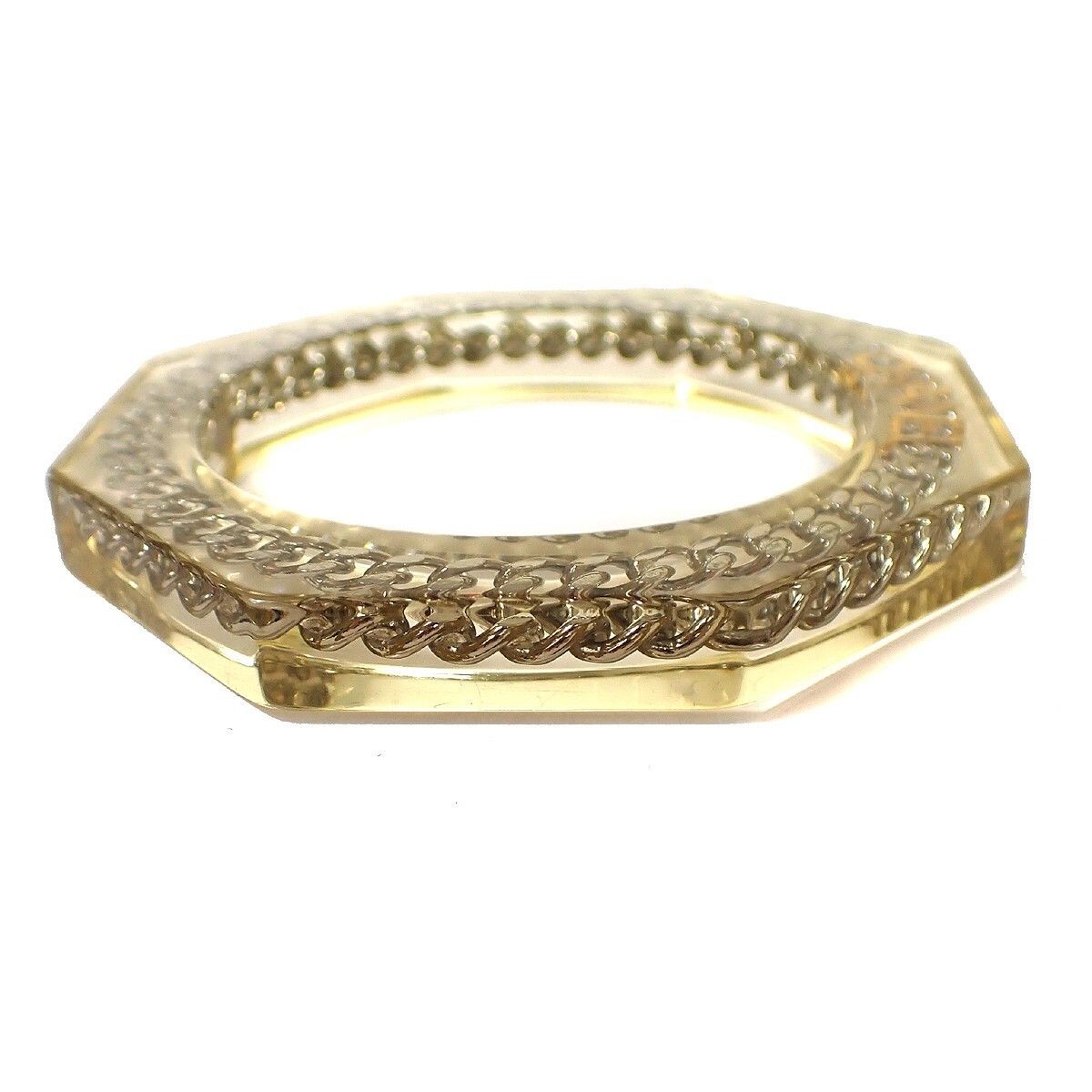 Chanel Chanel Vintage CC Chain Bangle Bracelet Metal Size ONE SIZE - 4 Thumbnail