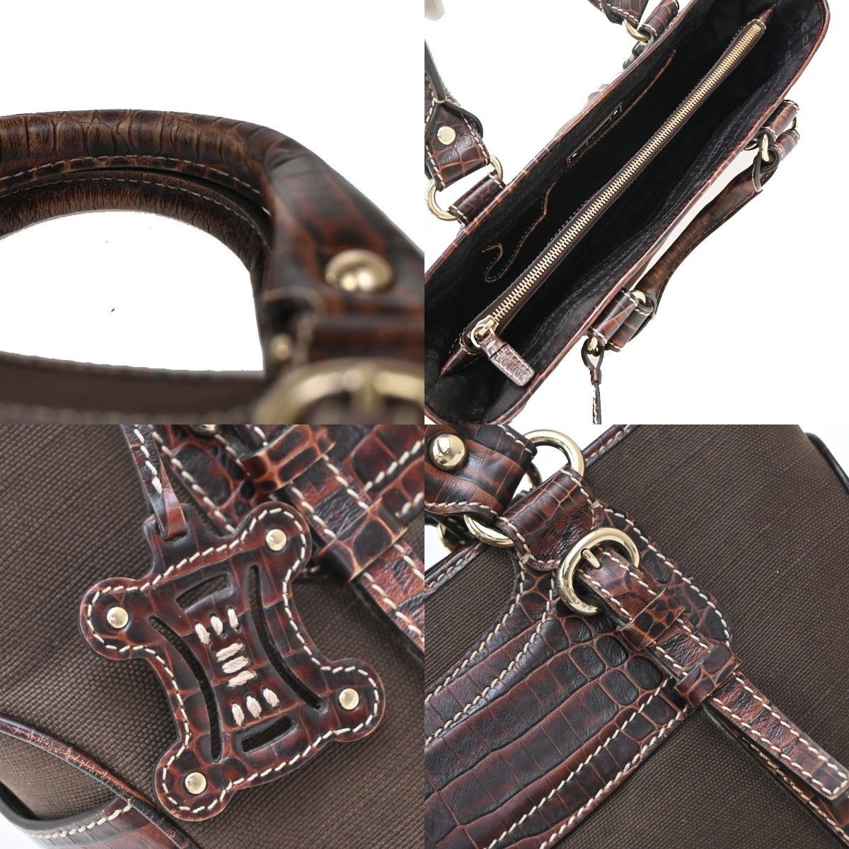 Celine Celine Boogie Satchel Leather Size ONE SIZE - 10 Thumbnail