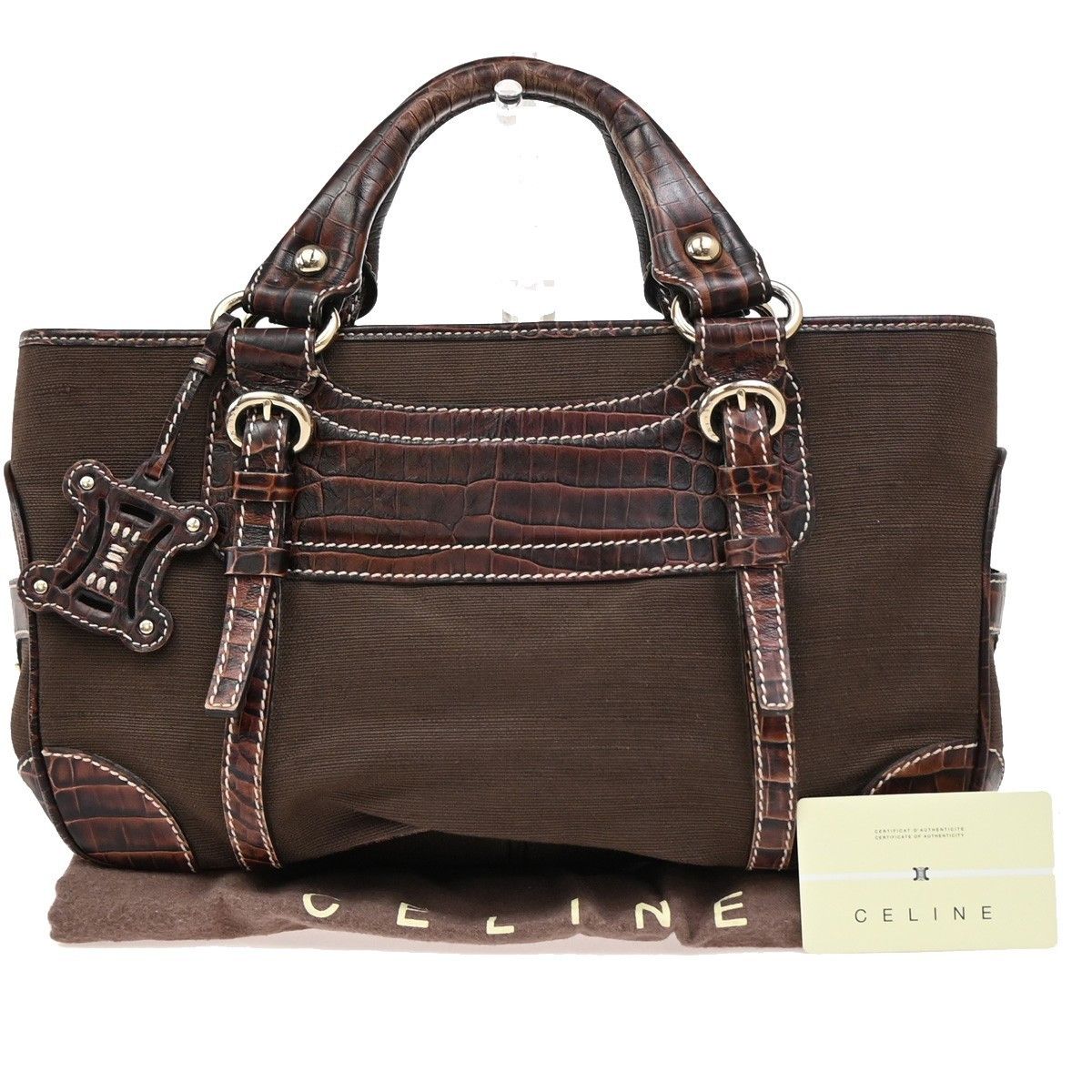 Celine Celine Boogie Satchel Leather Size ONE SIZE - 11 Thumbnail