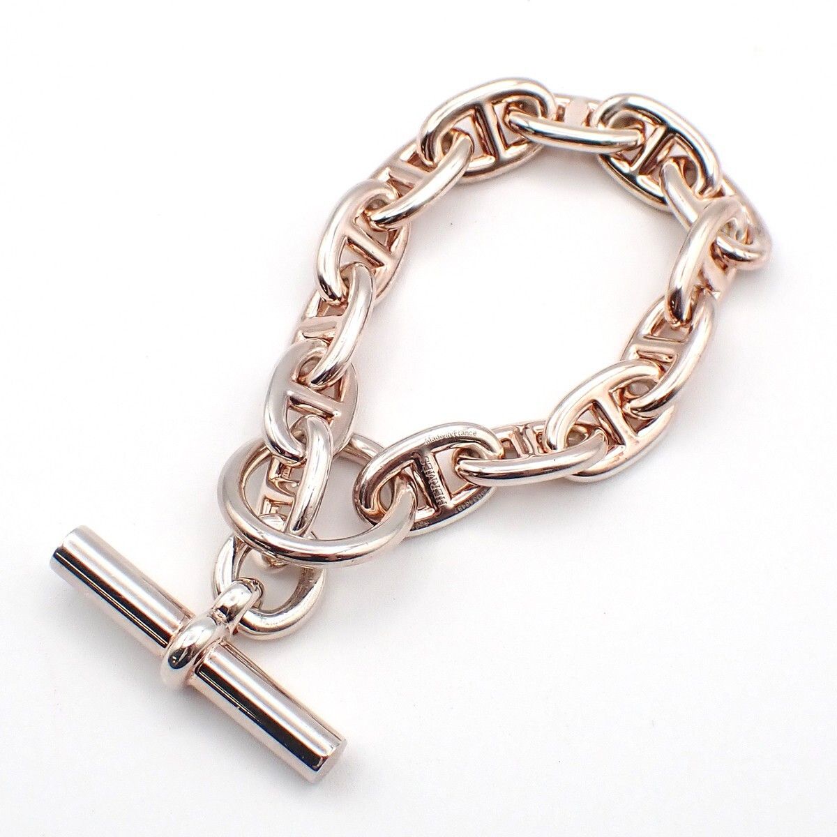 Hermes Hermes Chaine d'Ancre Bracelet 18K Rose Gold Size ONE SIZE - 10 Thumbnail