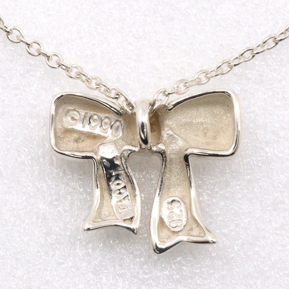 Tiffany & Co. Tiffany & Co. Ribbon Bow Pendant Necklace Silver Size ONE SIZE - 3 Thumbnail