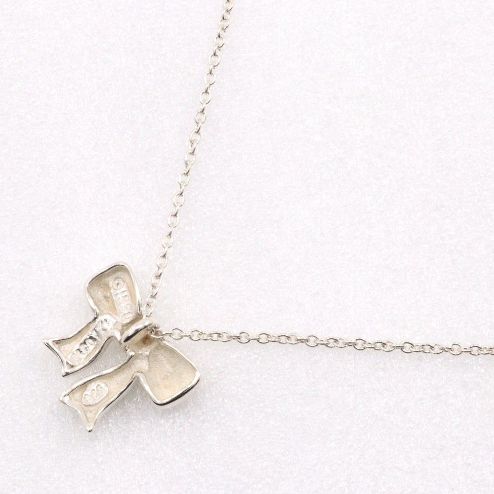 Tiffany & Co. Tiffany & Co. Ribbon Bow Pendant Necklace Silver Size ONE SIZE - 2 Thumbnail