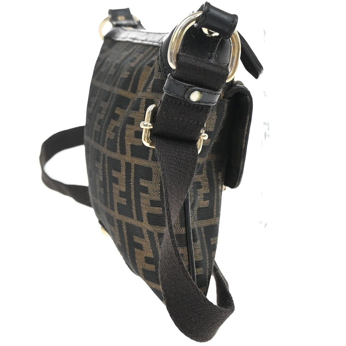 Fendi Fendi Chef Zip Crossbody Bag Zucca Canvas Size ONE SIZE - 4 Thumbnail